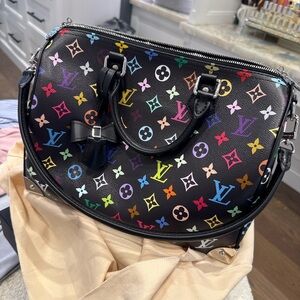 Louis Vuitton Multicolor Soft Speedy 30 monogram Women's Bag